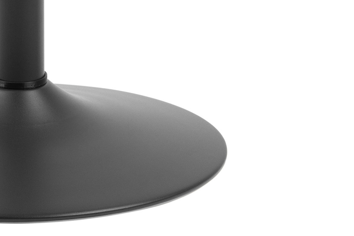 Mesa de bar redonda madera negra y metal D60 cm KALI