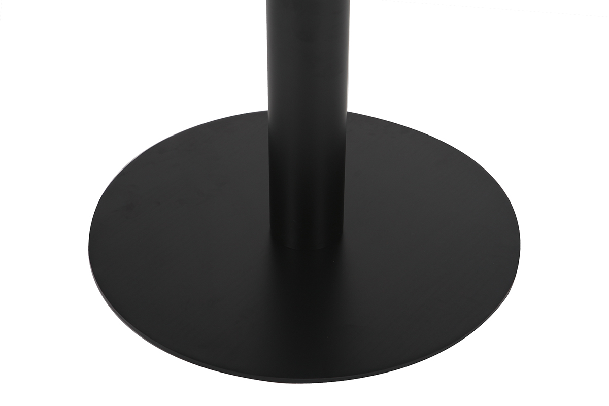 Mesa de bar redonda madera y negra PENCO