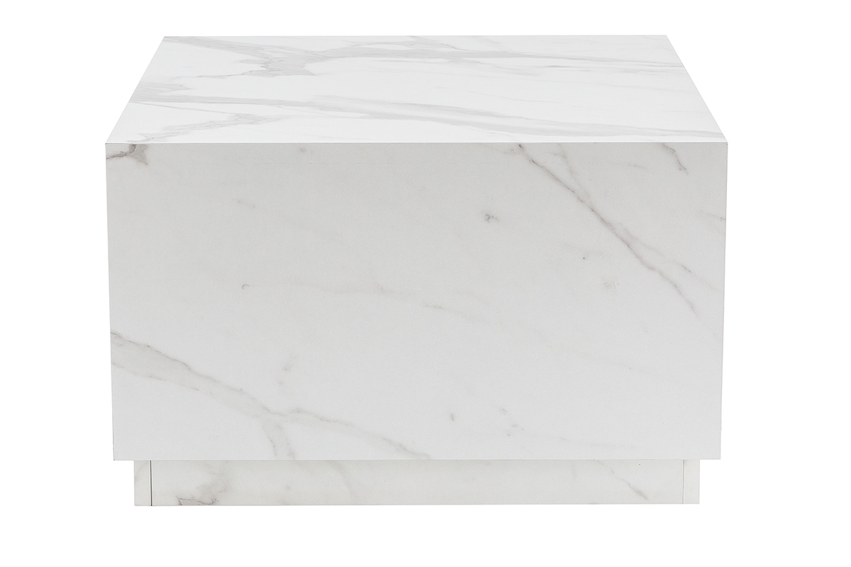 Mesa de centro bloque cuadrada efecto mrmol 56cm SCENA