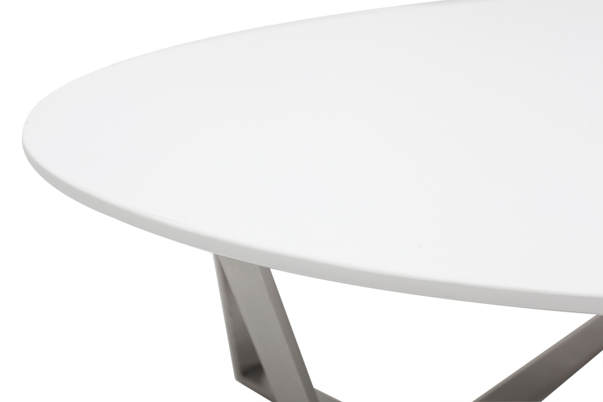 Mesa de centro de diseo blanca MILLA