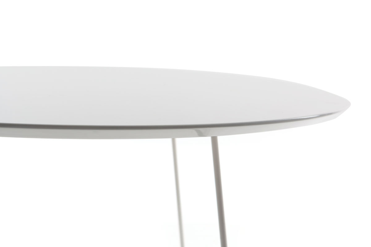 Mesa de centro de diseo color blanco KALY