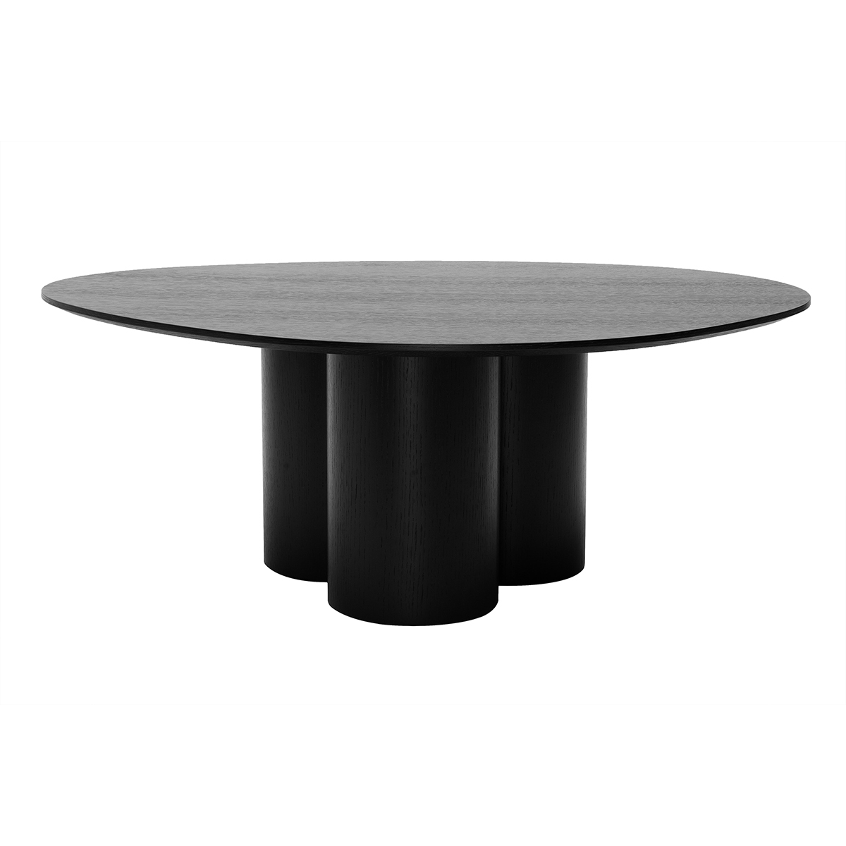Mesa de centro de diseño de madera negra 100 cm HOLLEN