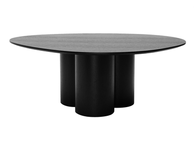 Mesa de centro de diseño de madera negra 100 cm HOLLEN