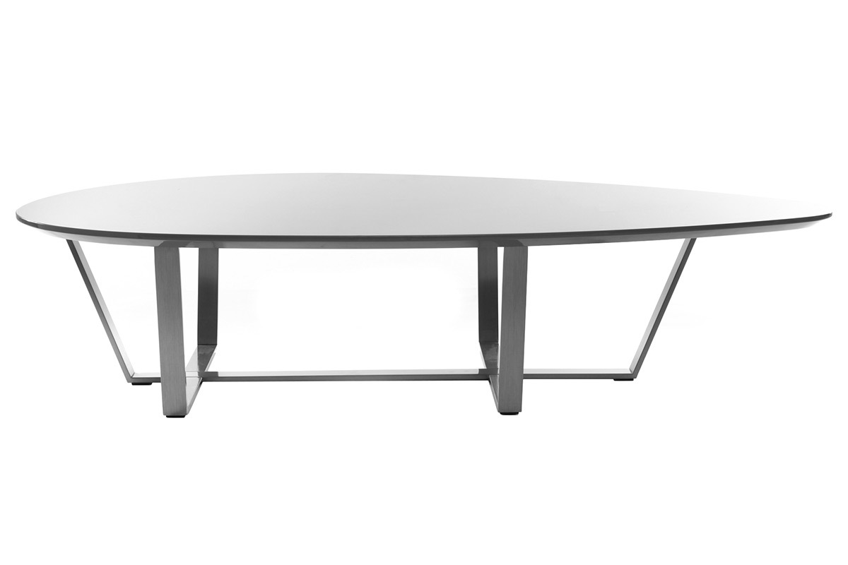 Mesa de centro de diseo gris pardo MILLA