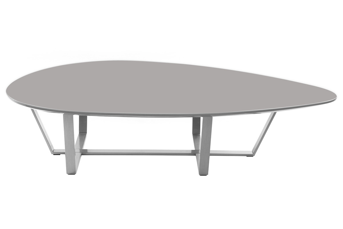 Mesa de centro de diseo gris pardo MILLA