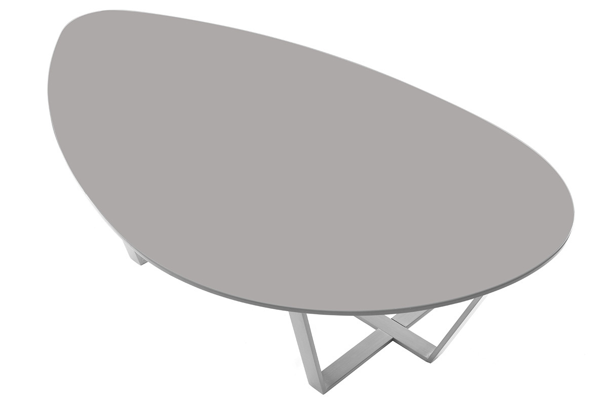 Mesa de centro de diseo gris pardo MILLA