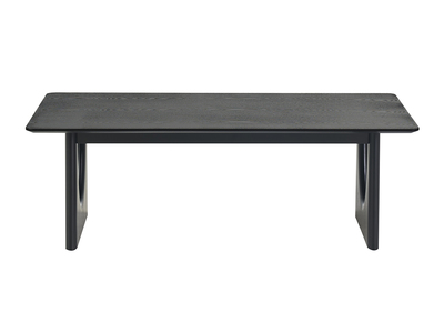 Mesa de centro de dise&ntilde;o rectangular negra L120 cm KUALA