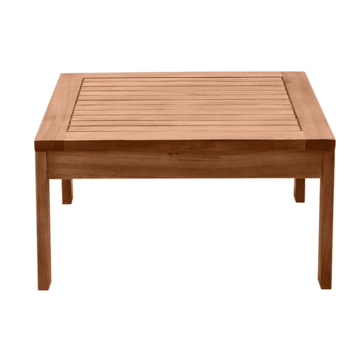 Mesa de centro de jardín cuadrada de madera maciza 60 cm SALVADOR