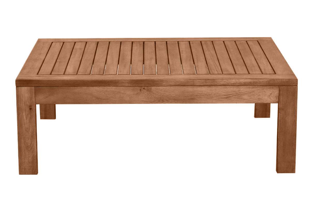 Mesa de centro de jardn de madera maciza 90 cm SALVADOR