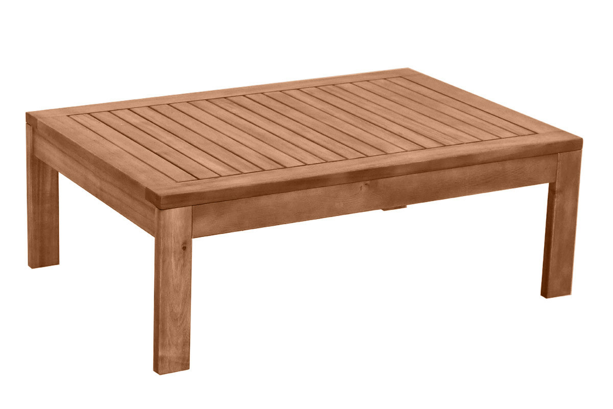 Mesa de centro de jardn de madera maciza 90 cm SALVADOR