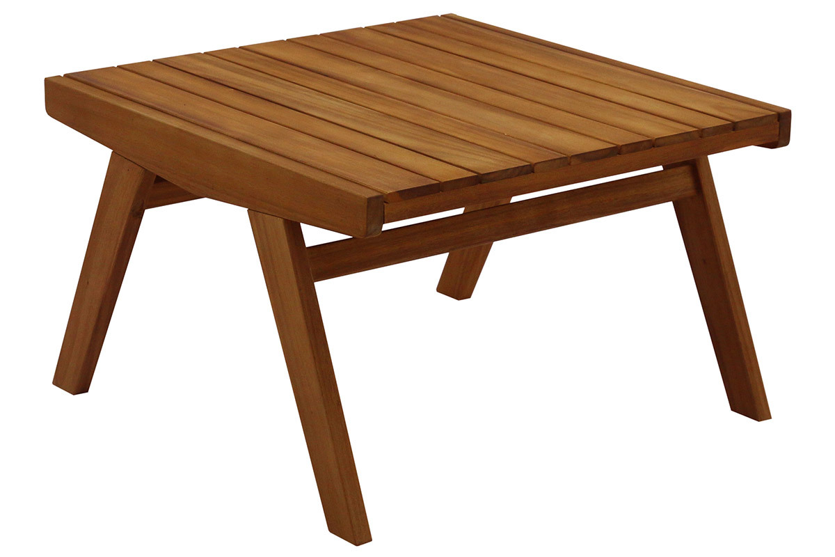 Mesa de centro de jardn de madera maciza TIDAK