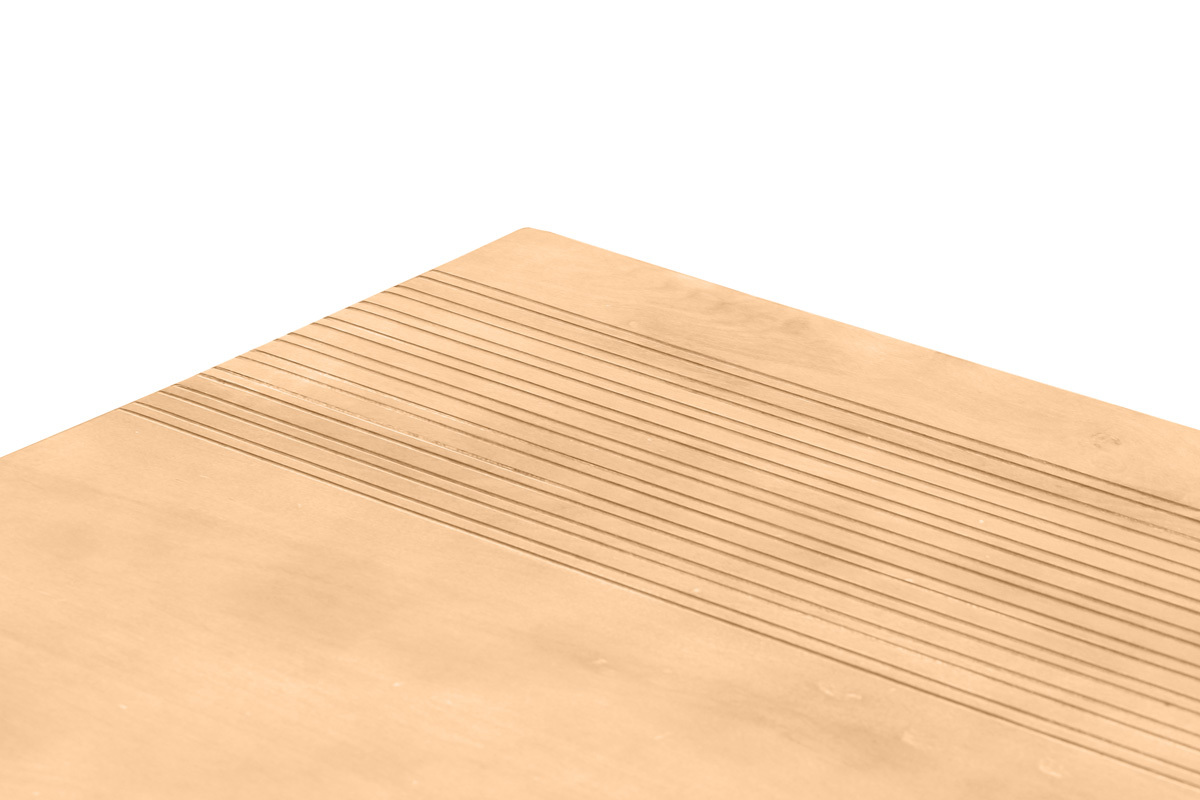 Mesa de centro de madera de mango maciza 80cm RUBIA
