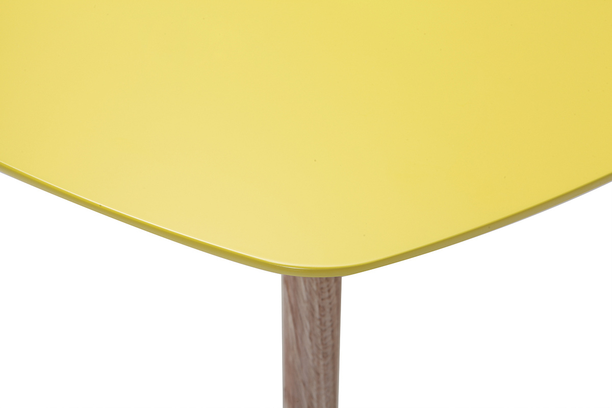 Mesa de centro diseño amarillo 80cm EKKA