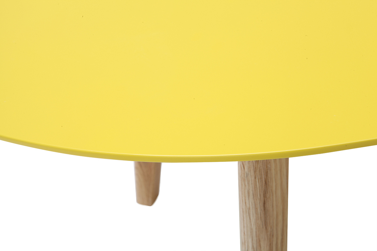 Mesa de centro diseo amarillo L120 cm EKKA