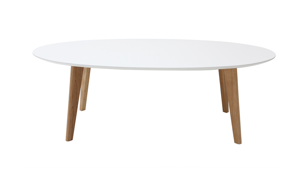 Mesa de centro diseo blanco L120 cm EKKA