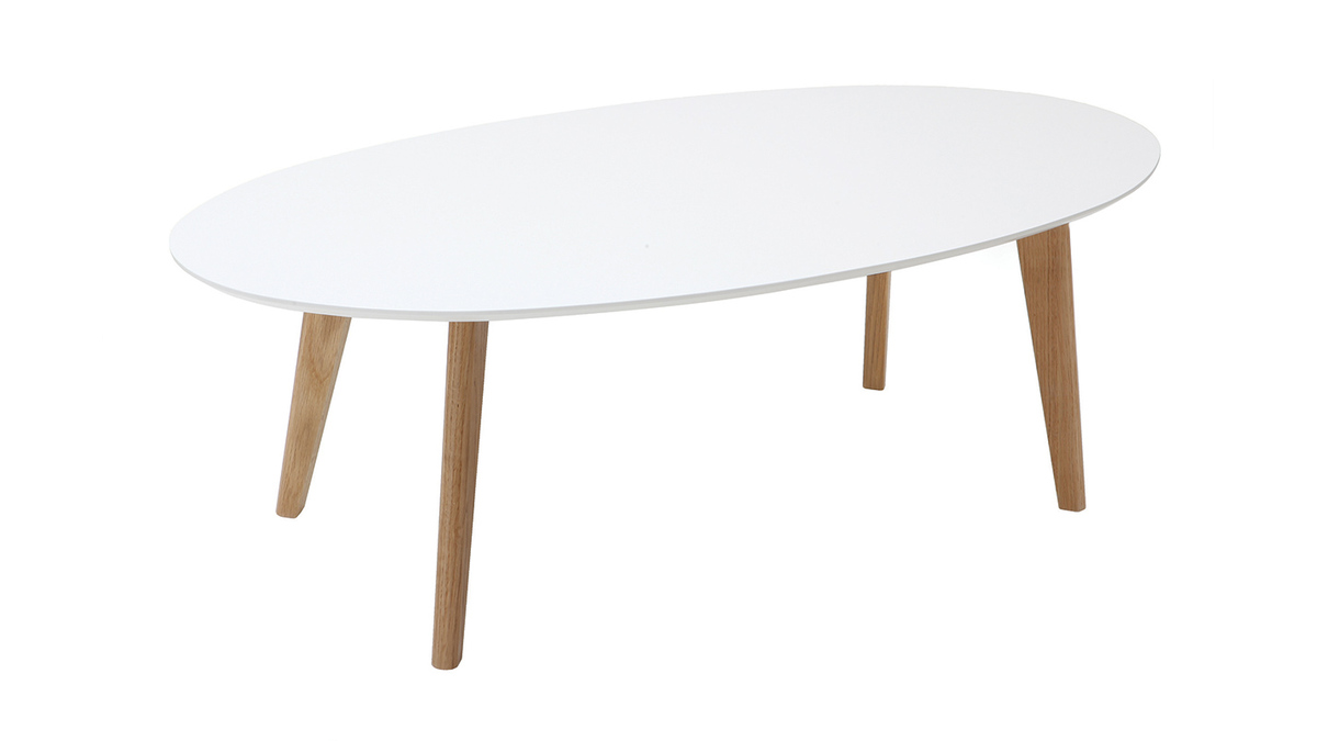 Mesa de centro diseo blanco L120 cm EKKA