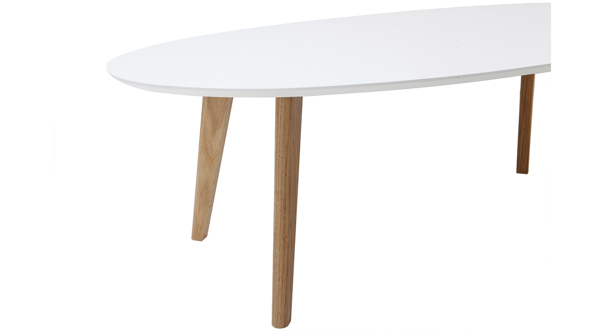 Mesa de centro diseo blanco L120 cm EKKA