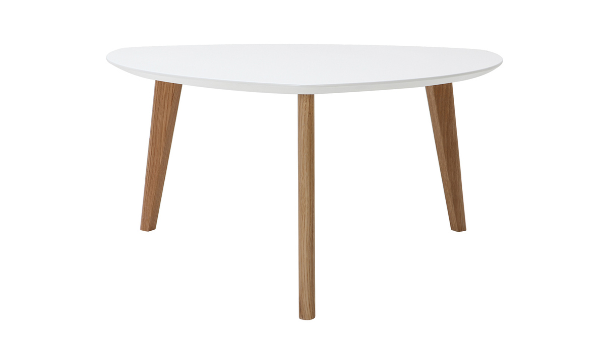 Mesa de centro diseo blanco L80 cm EKKA