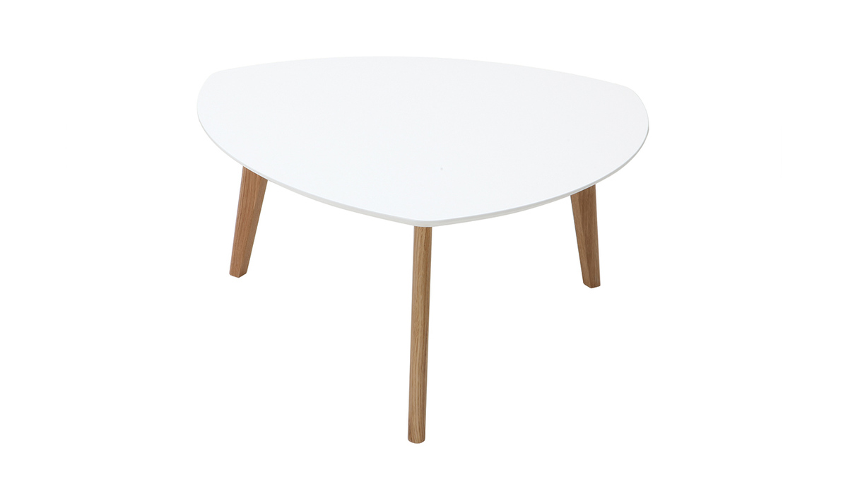 Mesa de centro diseo blanco L80 cm EKKA