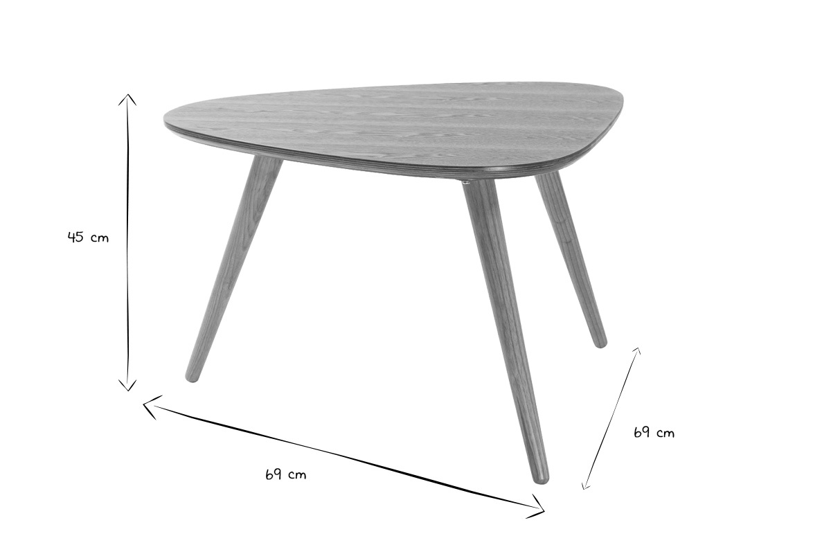 Mesa de centro diseo fresno ARTIK