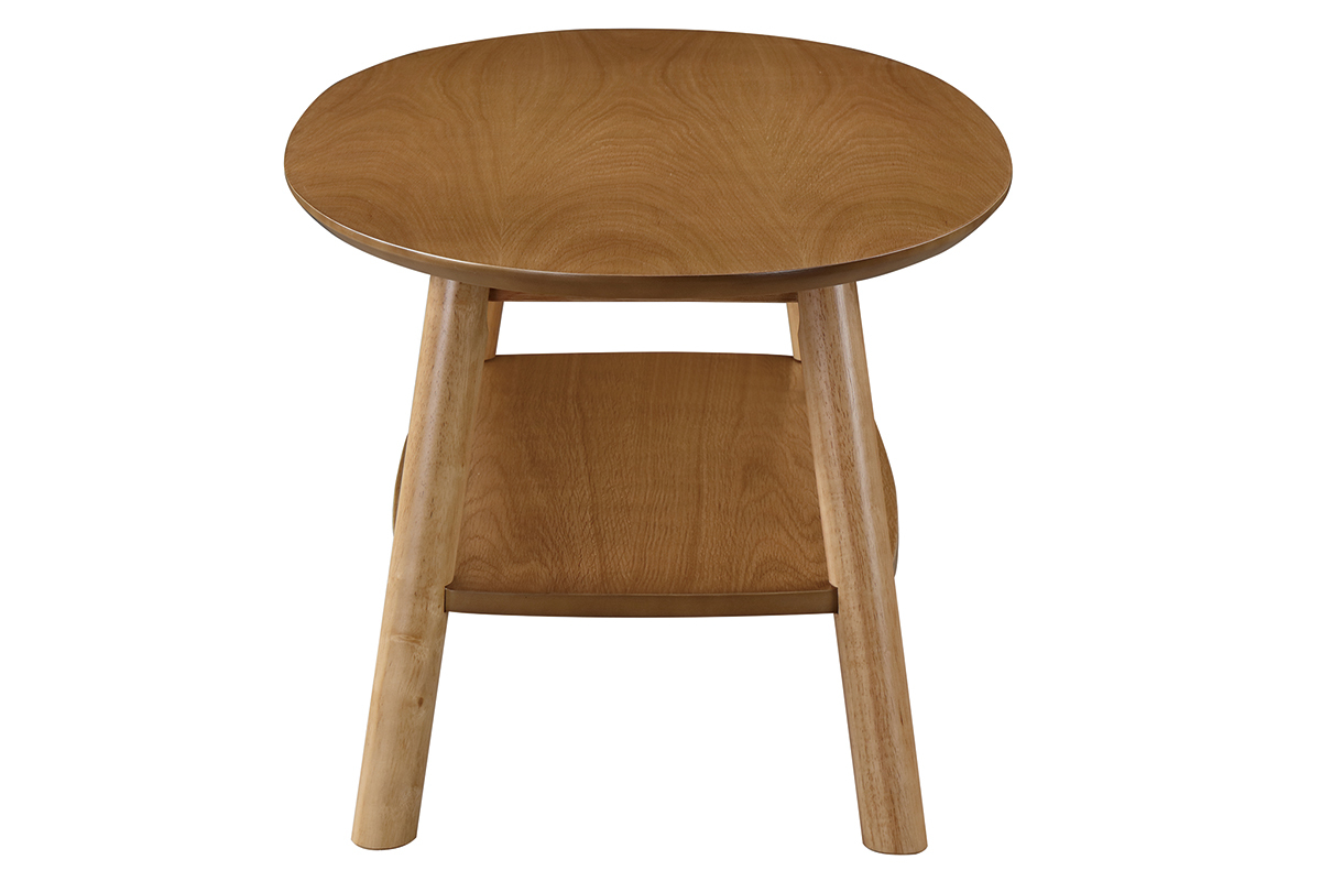 Mesa de centro dise�o madera oval YOKO