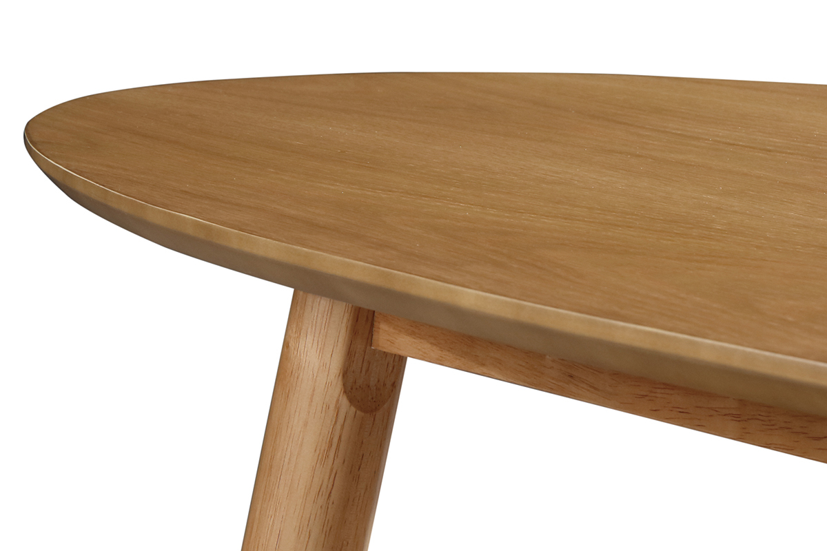 Mesa de centro dise�o madera oval YOKO