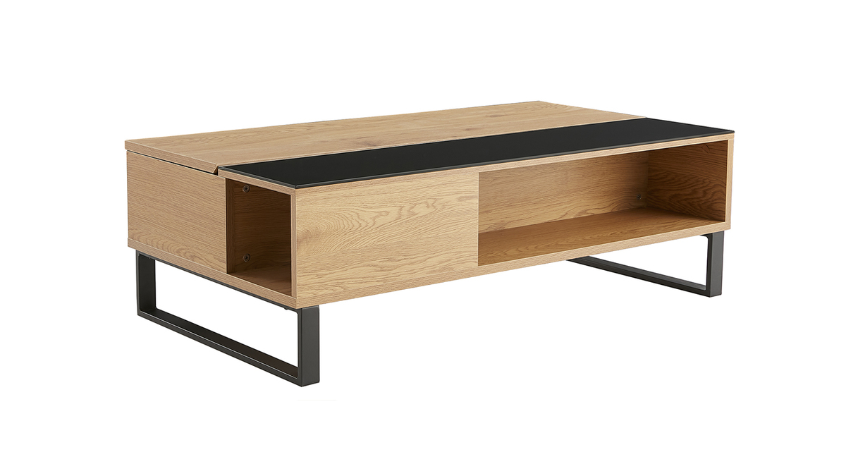 Mesa de centro elevable en madera y metal WYNN