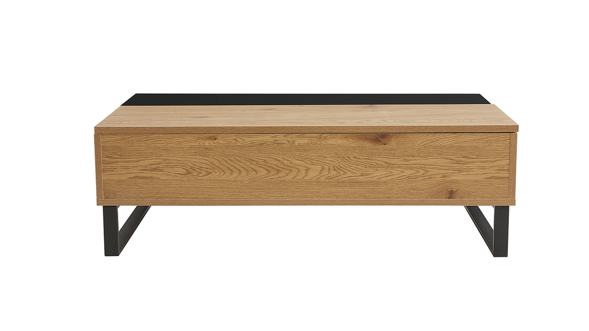 Mesa de centro elevable en madera y metal WYNN