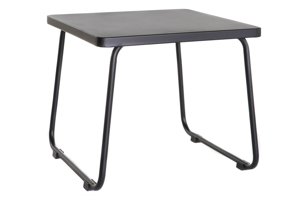 Mesa de centro en metal negro MONACO