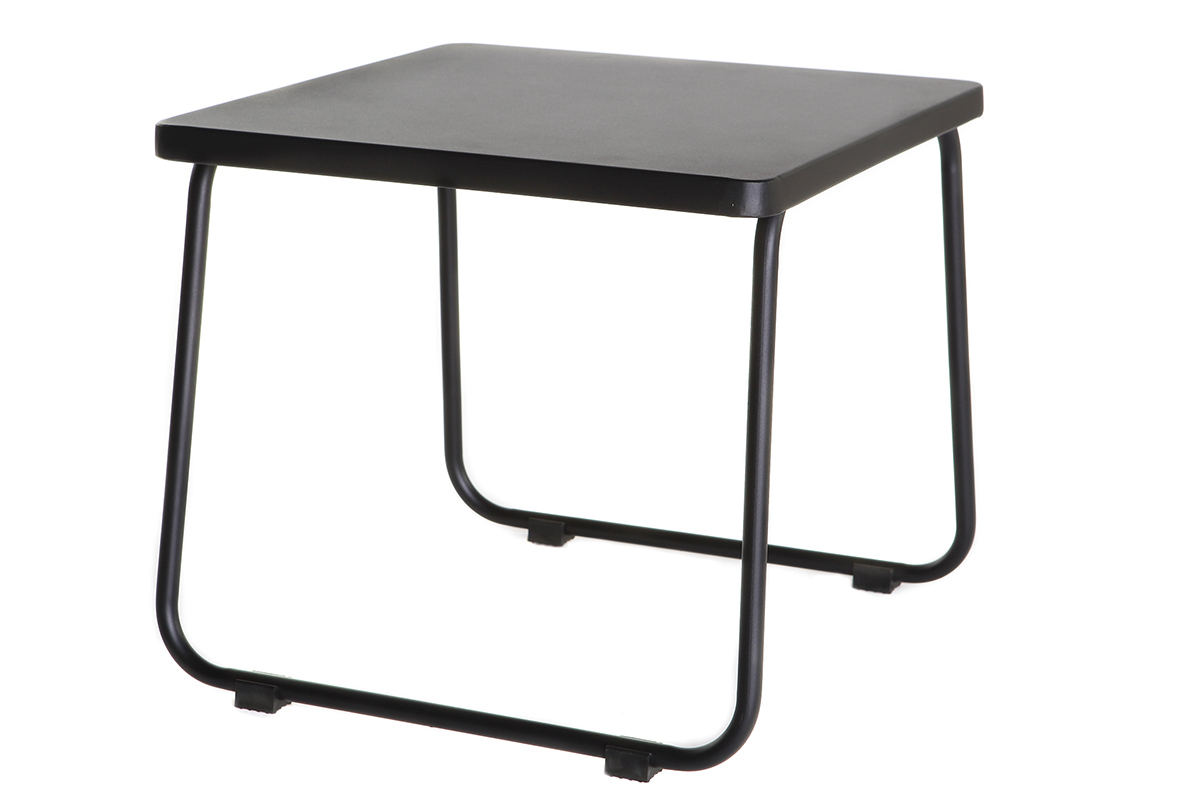 Mesa de centro en metal negro MONACO