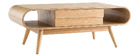 Mesa de centro escandinava madera natural BALTIK