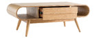 Mesa de centro escandinava madera natural BALTIK