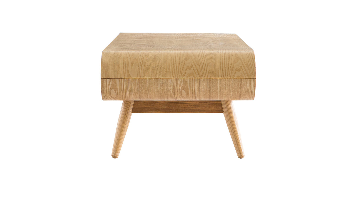 Mesa de centro escandinava madera natural BALTIK