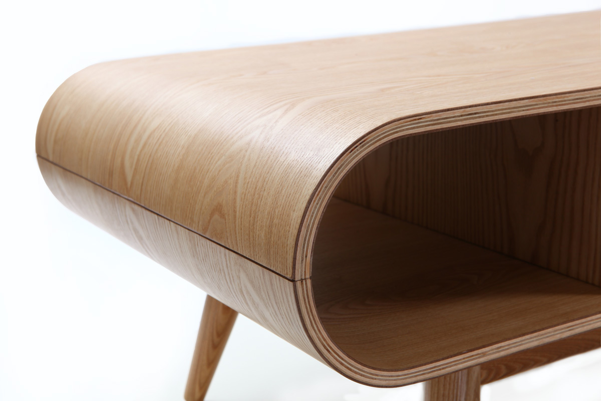 Mesa de centro escandinava madera natural BALTIK