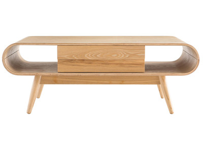 Mesa de centro escandinava madera natural BALTIK