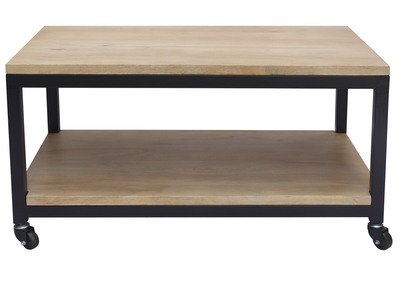 Mesa de centro industrial madera y metal FACTORY