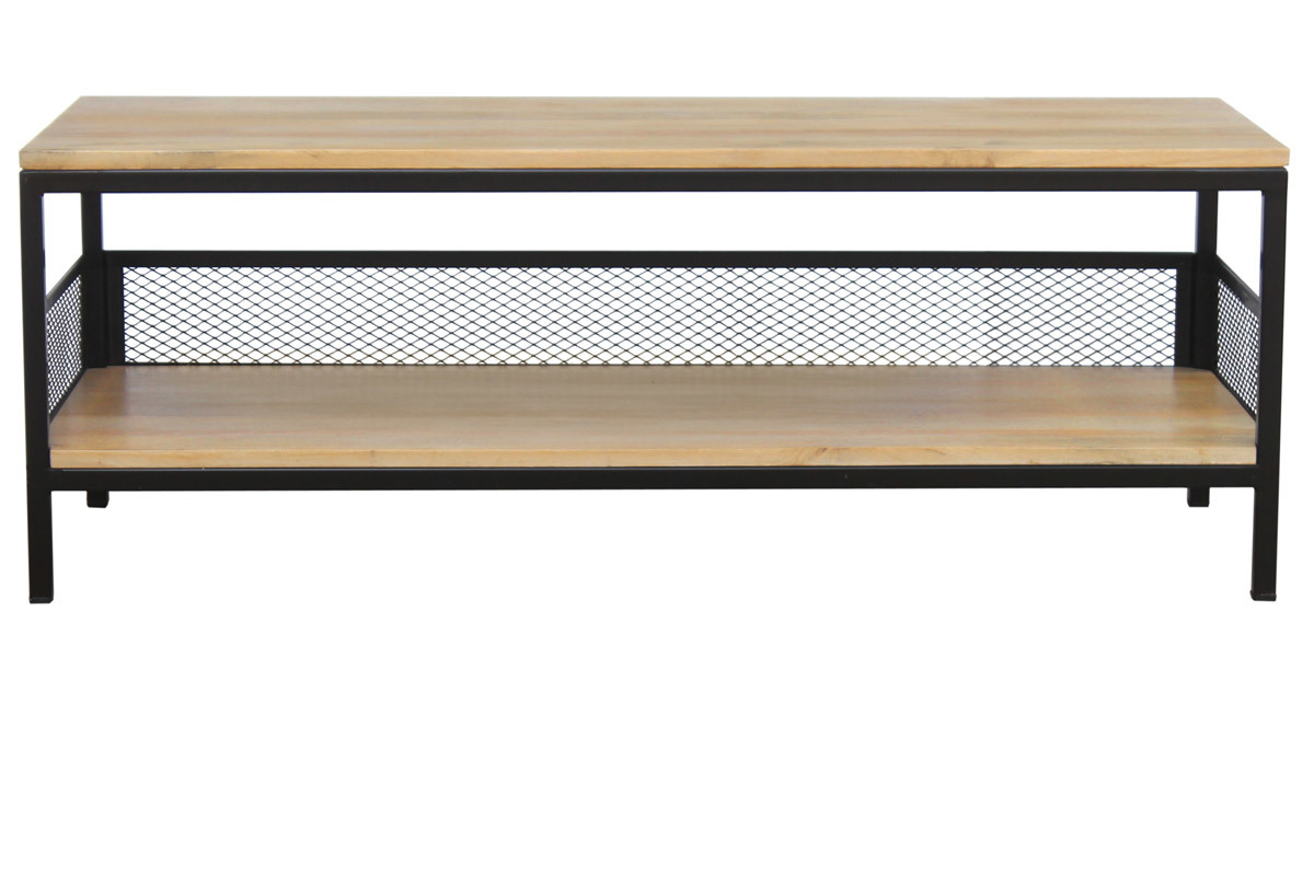 Mesa de centro industrial mango y metal RACK