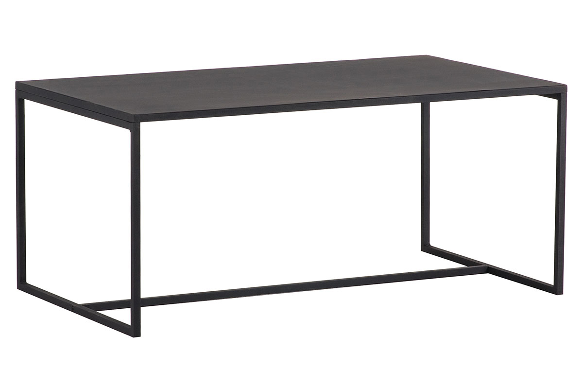 Mesa de centro industrial metal negro KARL