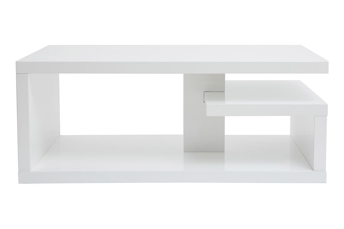 Mesa de centro lacada blanco L100 cm HALTON