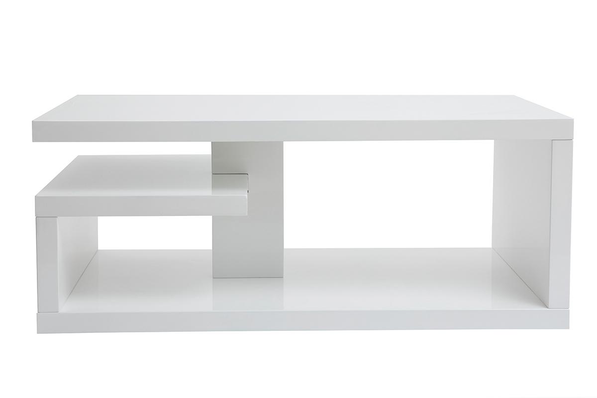 Mesa de centro lacada blanco L100 cm HALTON