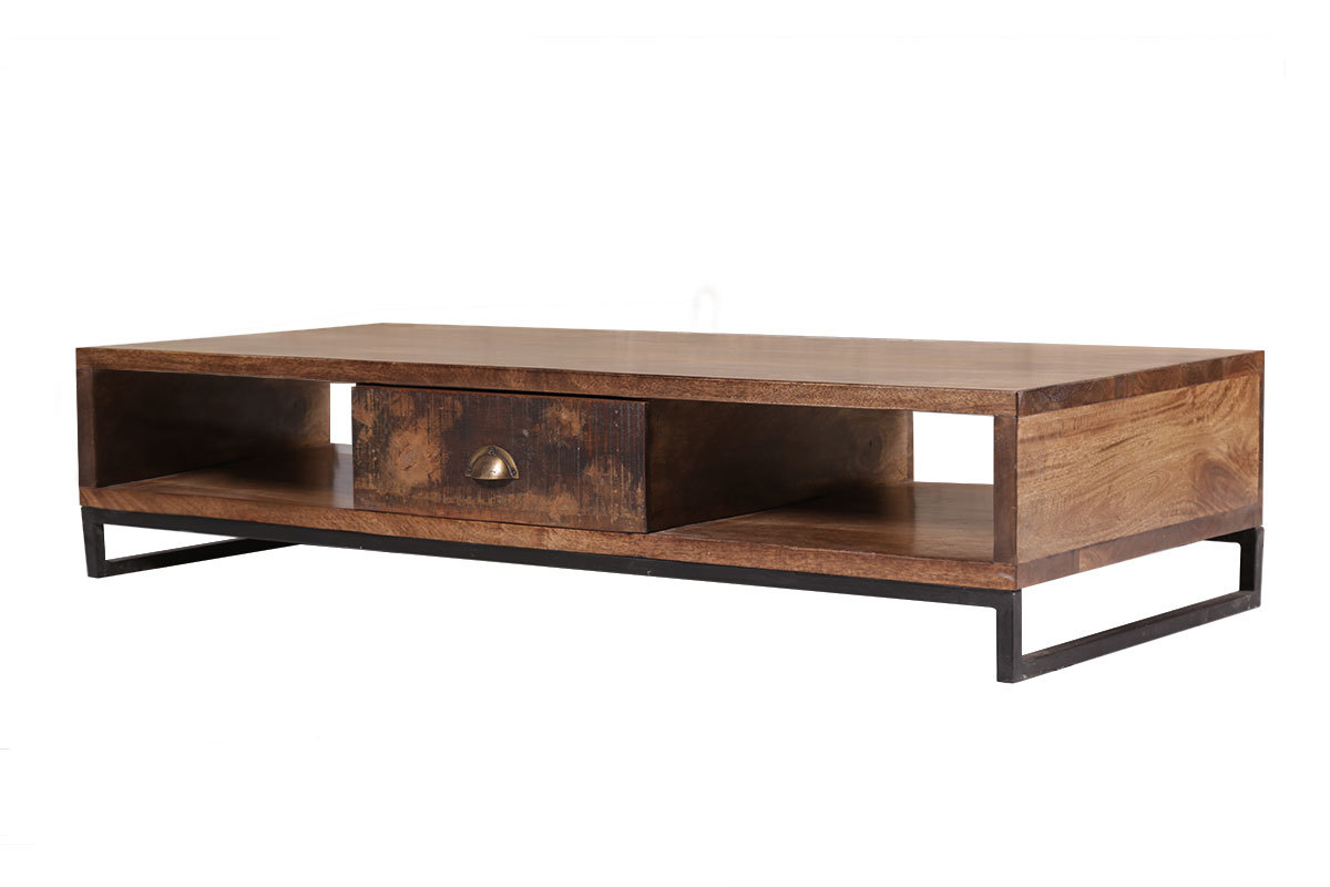 Mesa de centro madera reciclada MADRAS
