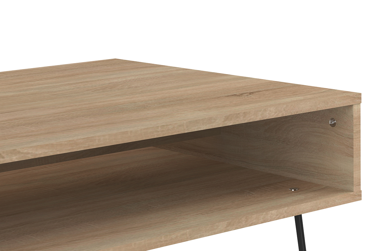 Mesa de centro madera y metal LUMY