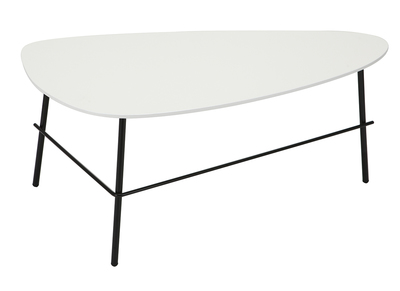 Mesa de centro moderna metal blanco 93 cm BLOOM