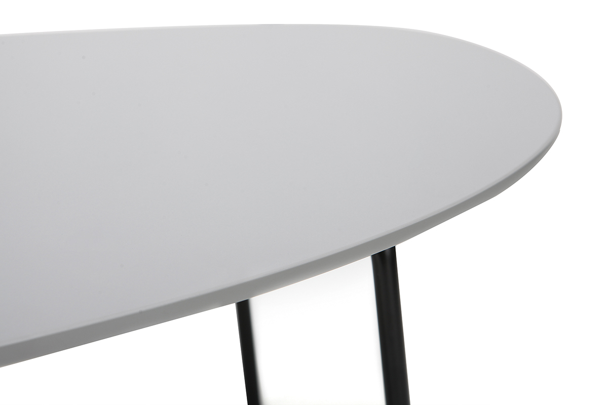 Mesa de centro moderna metal gris 131 cm BLOOM