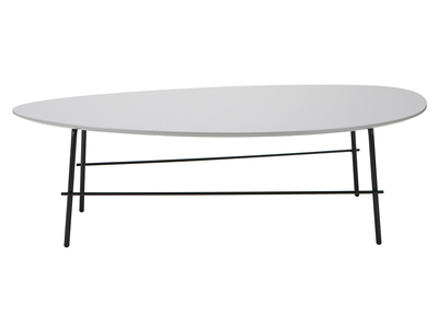 Mesa de centro moderna metal gris 131 cm BLOOM