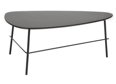 Mesa de centro moderna metal negro 93 cm BLOOM