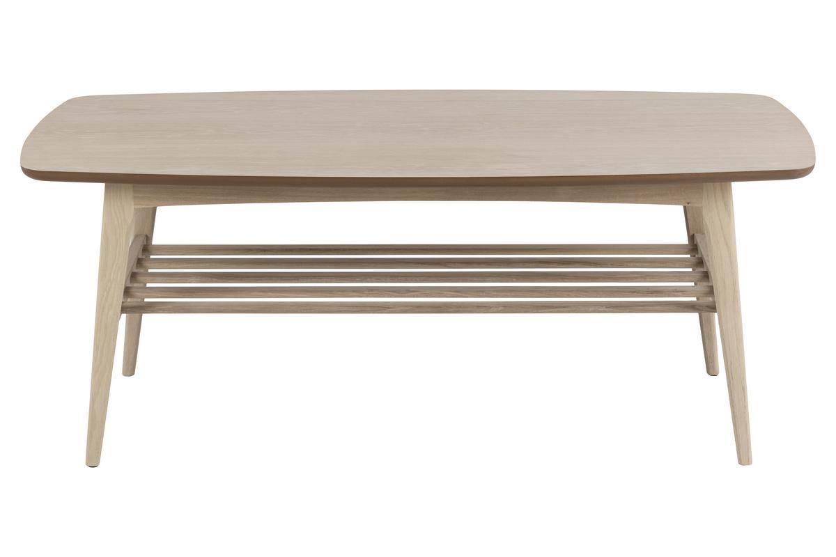 Mesa de centro nrdica con acabado roble claro 120cm JULIANNE