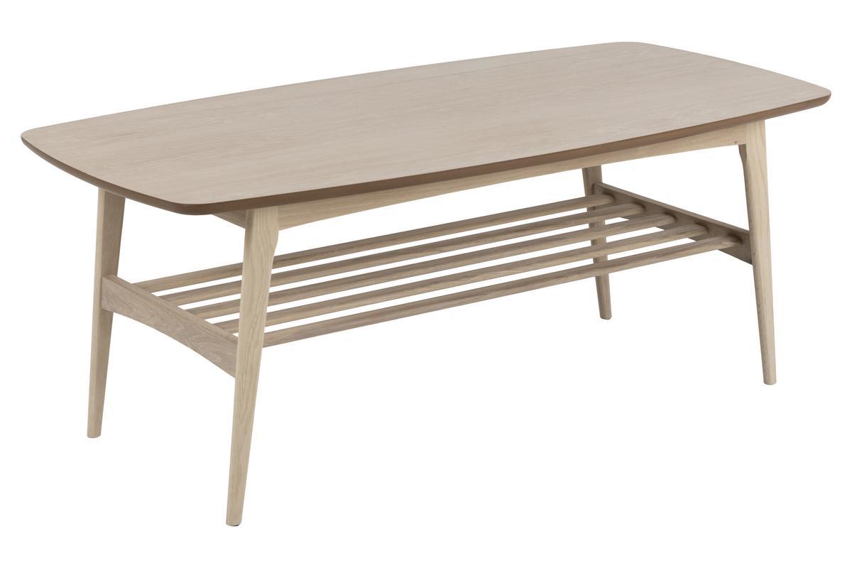Mesa de centro nrdica con acabado roble claro 120cm JULIANNE