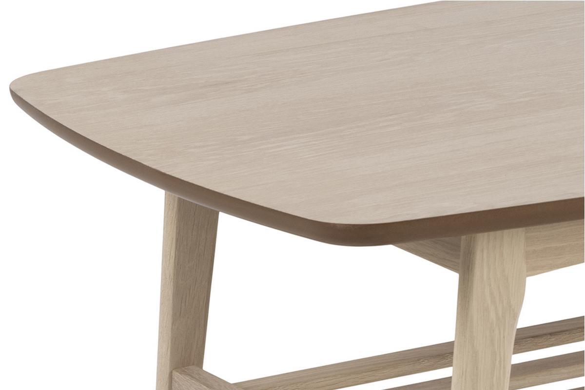 Mesa de centro nrdica con acabado roble claro 120cm JULIANNE