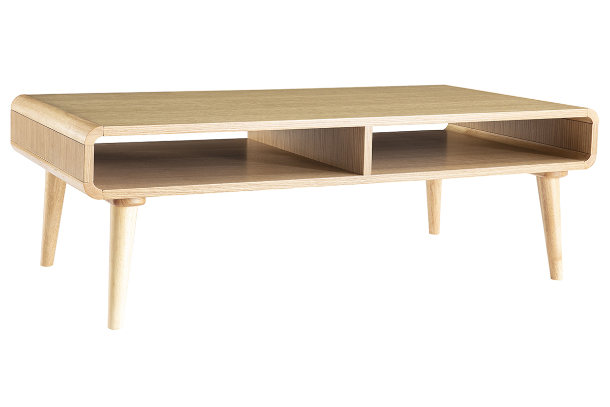 Mesa de centro nrdica roble claro L120 cm COPENHAGUE